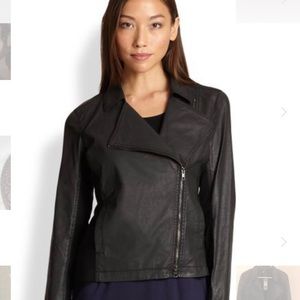 NWT Eileen Fisher Black Moto Jacket